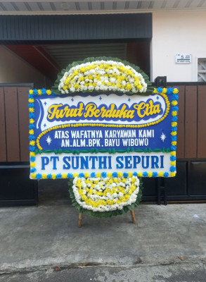 Papan Bunga Duka di Rancagong